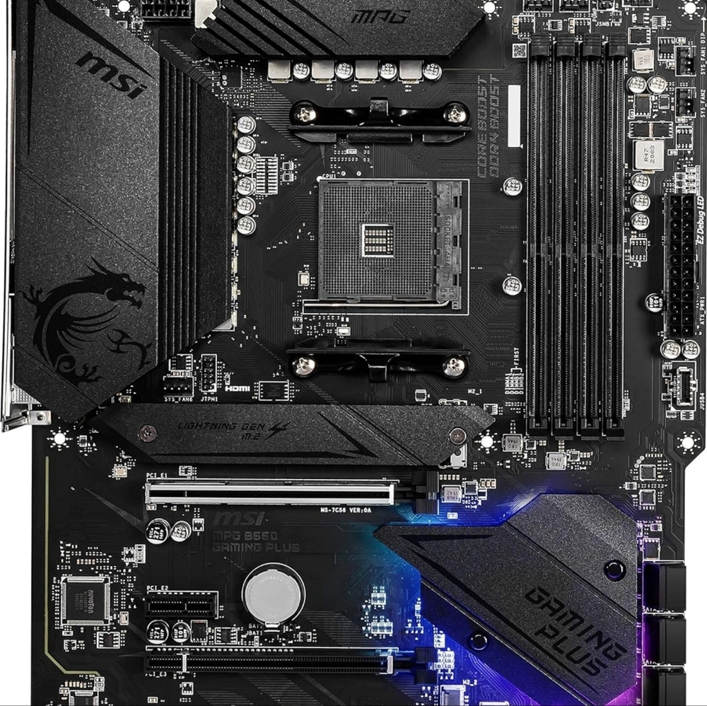 MSI MPG B550 Gaming Plus AMD Motherboard New - Picture 5 of 6